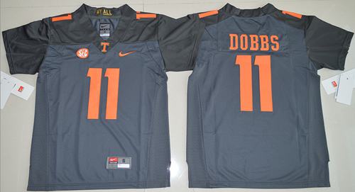 Vols #11 Joshua Dobbs Grey Stitched Youth NCAA Jersey - Click Image to Close
